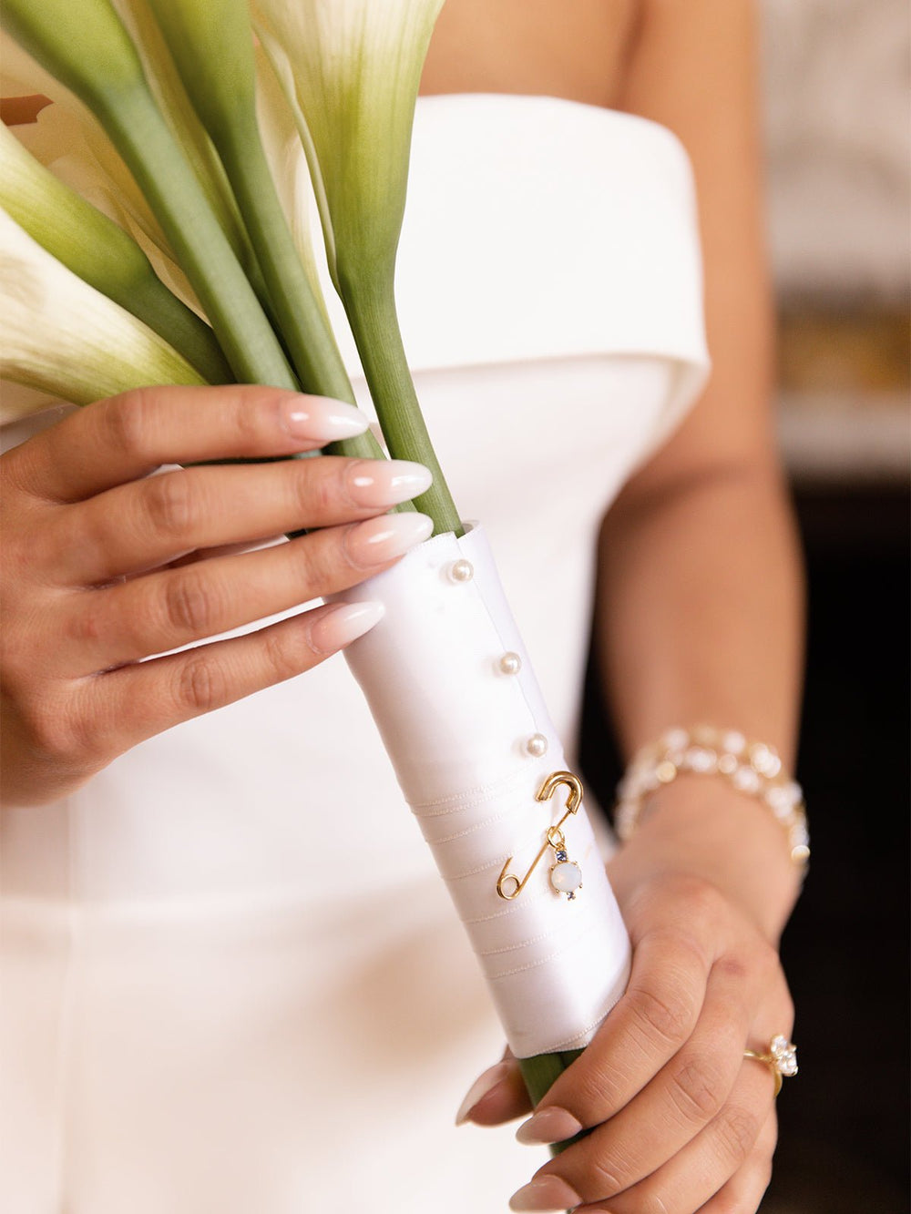 Elisajewels Something Blue Wedding Gift - Pear 