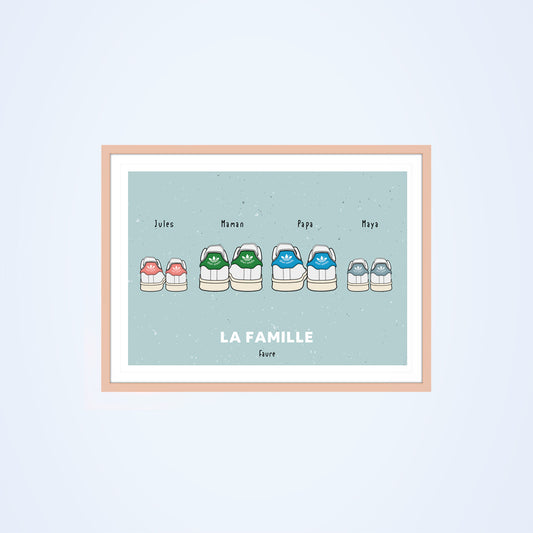 Affiche Baskets personnalisée