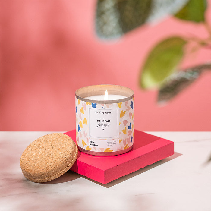 Idée cadeau Saint-Valentin bougie personnalisée